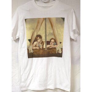 Threadless Mens Small Not So Little Angels Cherubs Pole Dancer Graphic T-Shirt